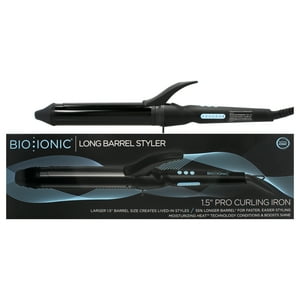 Bio Ionic - Moldeador De Barril Largo - Negro De Para Mujer - Hierro Rizador En Pulgadas