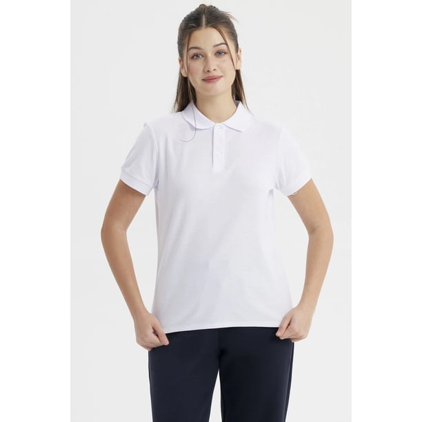Polera Mujer Pique Mujer Juvenil Blanco