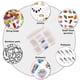 thumbnail image 5 of Caja de almacenamiento de plástico transparente de 5 celdas con botón deslizante, caja para guardar joyas, artículos de papelería, 5 of 5