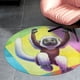 thumbnail image 4 of Zoboomafoo Alfombra Redonda de Felpa Coral, Antideslizante, No Desprende Pelusas, Lavable y Duradera para Salón, Dormitorio y Habitación de Niños 60cm, 4 of 6