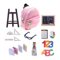 Bothyi - Juego De Aprendizaje De Casa De Muñecas De 14 Uds. Modelo Para Muñeca 1/6 Y Adorno De Casa De Muñecas 1/12