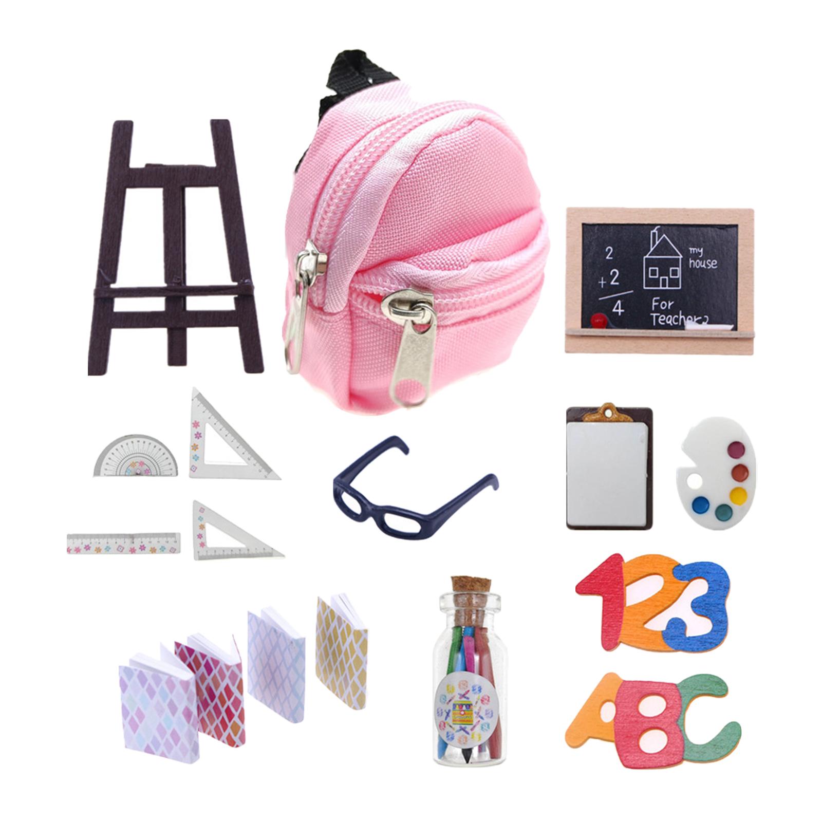 Bothyi - Juego De Aprendizaje De Casa De Muñecas De 14 Uds. Modelo Para Muñeca 1/6 Y Adorno De Casa De Muñecas 1/12