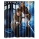 thumbnail image 1 of Cortina de ducha de Doctor Who, juego de cortina de baño con ganchos, tamaño 60 x 72 pulgadas, 1 of 3