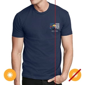 Delsol - Camiseta Para Hombre - Wanderlsut - Indigo De Para Hombre - Camiseta (Grande)