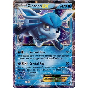 Carta Coleccionable Pokémon Glaceon-Ex Water Type Xy Fates Collide