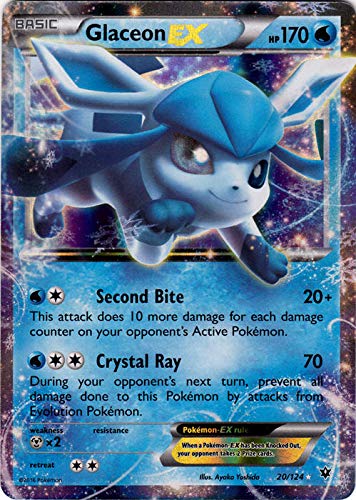 Carta Coleccionable Pokémon Glaceon-Ex Water Type Xy Fates Collide