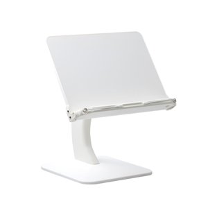 Bothyi - Soporte Para Libros Con Clip Para Páginas De Lectura, Soporte Para Libros De Texto, Portátil, Partituras, Color Blanco