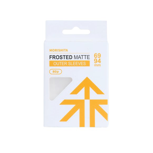 Fundas para Cartas Morishita Mate Escarchado 69x94mm Paquete de 80