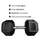 thumbnail image 5 of Mancuerna Hexagonal 30 Kg Negro, 5 of 6