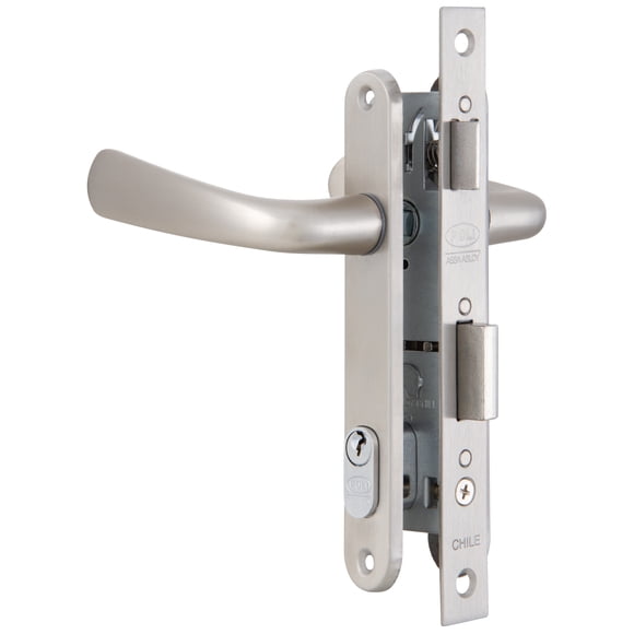 Cerradura POLI Puerta Abatir Cromado