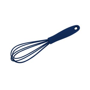 Magideal - Utensilio De De Silicona Manual Herramienta De Cocina Con Suave Alambre De Material Acero Inoxidable Utensilios De Cocina Antiarañazos Agitador , Azul