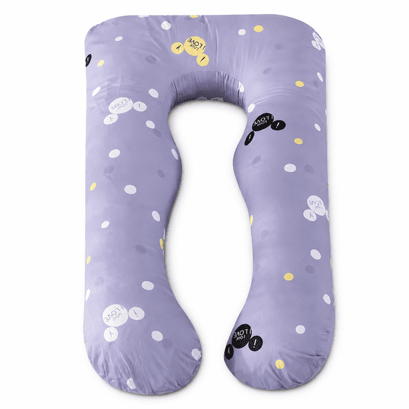 Cojín Maternal Para Embarazadas y Lactancia Gris Con Diseño Mickey Extra Suave 130 x 70 cm