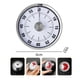 thumbnail image 2 of Temporizador visual de 60 minutos para el aula, ideal para niños y adultos. Reloj mecánico de cocina con respaldo magnético., 2 of 6