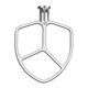 thumbnail image 1 of Batidor plano Wiselet de acero inoxidable para batidora KitchenAid de 5 a 6 cuartos, 1 of 7