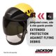 thumbnail image 4 of Visor facial Jackson Safety tono 5 antiempañante negro, 4 of 9