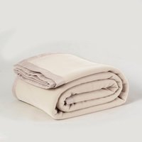 Frazada Polar Borde Satin Linea Hotel 2 P Crudo