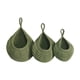 thumbnail image 1 of 3 Cestas Colgantes De Pared Decorativas De Punto Bohemias Para Cocina, Color Verde, 1 of 5