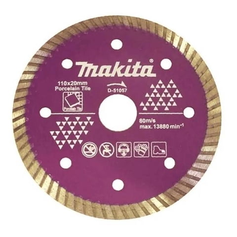 Disco Diamantado Porcelanato 110X20Mm Turbo Makita D-51057