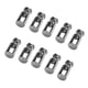 thumbnail image 1 of 10 piezas de cuerda de cuerda de metal con cerradura de bloque único resorte de palanca de parada gris, 1 of 3