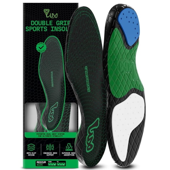 Plantillas deportivas LUX Sports Shock Absorben High S para hombre 6.5-8/mujer 8-9.5
