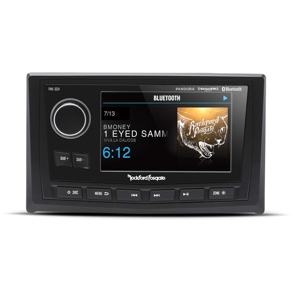Rockford Fosgate PMX-8DH Punch Marine Controlador de Función Completa con Cable y Pantalla TFT de 5"