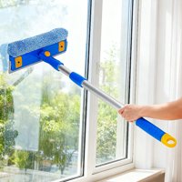 Aileda Limpiador De Vidrios Con Mango Extensible De 53 A 81 Cm