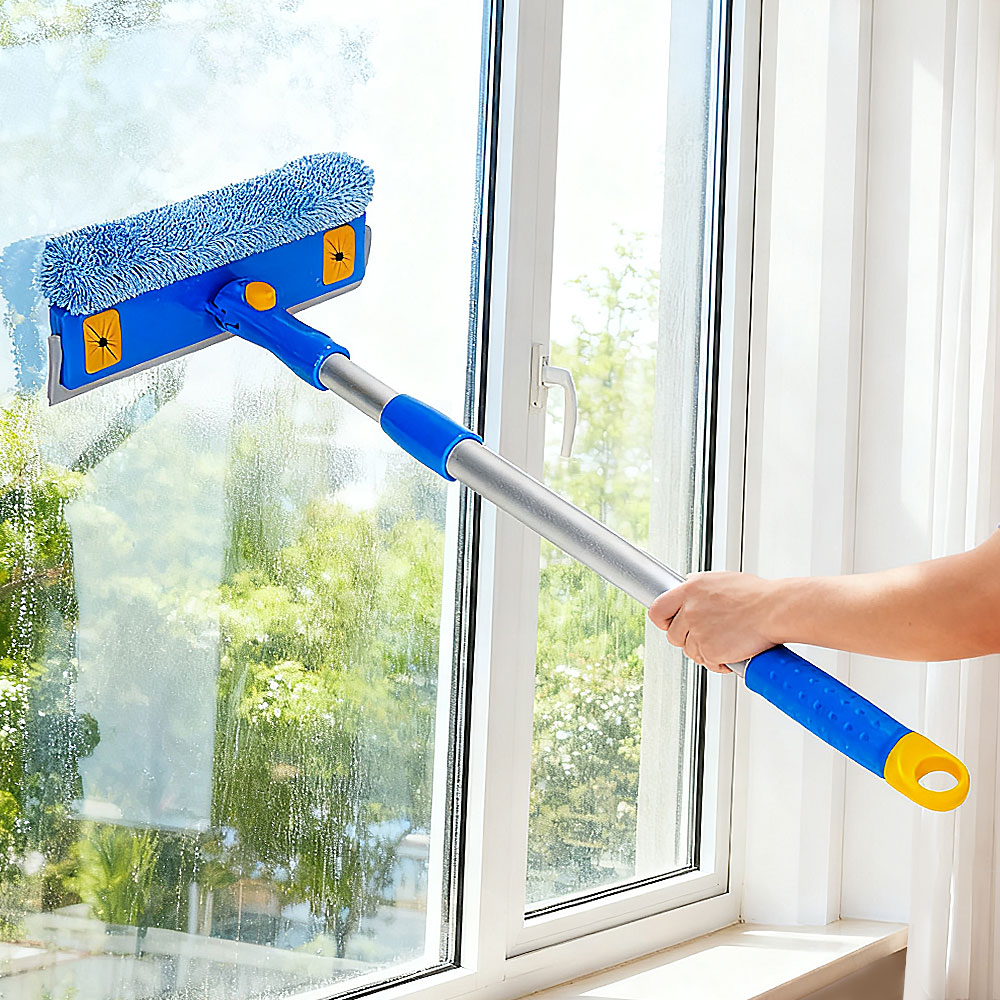 Aileda Limpiador De Vidrios Con Mango Extensible De 53 A 81 Cm