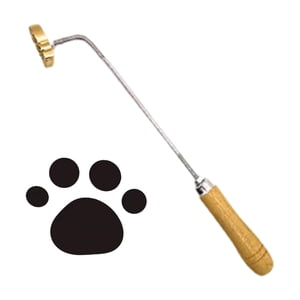 Bothyi - Marcador De Pastel Con Mango De Madera, Herramienta Para Hornear Filetes De Barbacoa, Pollo, Pata De Gato