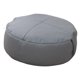 thumbnail image 5 of Puf Redondo Asiento Otomano Piso Suave Reposapiés Para Dormitorio Lavable Gris Oscuro, 5 of 5
