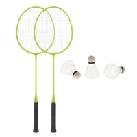 Magideal - 2X Raquetas De Bádminton Volante De Bádminton Raquetas De Tenis Con 3 Bolas De Nylon Raquetas De Bádminton Para Principiantes Playa Césped Jugar Niños Verde