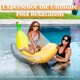 thumbnail image 2 of Divertida fiesta en la piscina con flotador inflable en forma de banana, 2 of 7