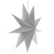 thumbnail image 3 of Novedad 3D Papel 9 Puntos Estrella Navidad Halloween Decoración Colgante Gris, 3 of 3