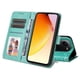 thumbnail image 3 of Funda tipo cartera FOXDOCK para Vivo V25E 4G , diseño girasol en relieve, cuero PU, cierre magnético, soporte y tarjetero, 3 of 5