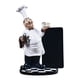 thumbnail image 1 of Estatuilla De Chef De Resina Para Decoración De Mesa De Cocina Cook Coffee Restaurant, 1 of 5