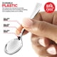 thumbnail image 3 of Cucharas mini plateadas de 10 cm – paquete de 80 unidades – Stock Your Home, 3 of 7