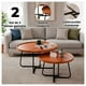 thumbnail image 2 of Set 2 Mesas de Centro Nido Madera y Metal Modernas Sala Living, 2 of 6