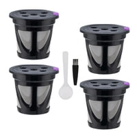 Bothyi - 4X Cápsulas De Café Reutilizables K Cups Filtro De Café Sin Bpa Para K1.0 K300 K200 Negro
