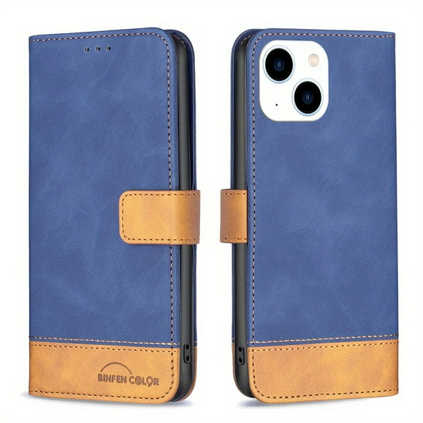 Premium Leather Phone Case With Magnetic Buckle & Card Slot Stand For iPhone 14 Pro Max, 14 Plus, 13 Pro Max, 11 Pro Max, 12 Pro Max, 7, 8, SE 2020, 2022