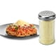 thumbnail image 4 of Juego de 2 condimentos multiusos para especias y queso rallado, dispensador retro, frasco de vidrio con tapa perforada de acero inoxidable., 4 of 5