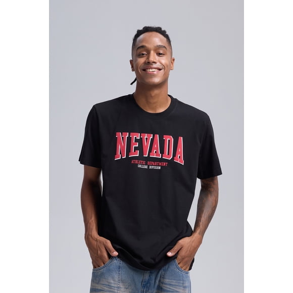 Polera Hombre Print City Negro