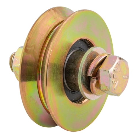 Metalhsa - Rueda Para Portón Con Perno 75 Mm