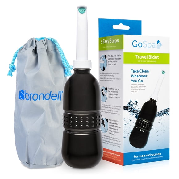 Bidé Portátil Brondell GoSpa 400ml con Bolsa de Viaje