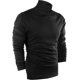 thumbnail image 1 of Jersey de cuello alto Utopia Wear para hombre, corte ajustado, negro, 1 of 6