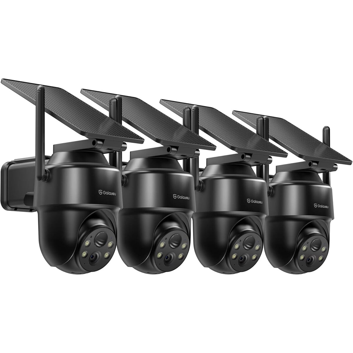 Camara Seguridad Exterior Galayou 2k Ptz Solar Pack 4
