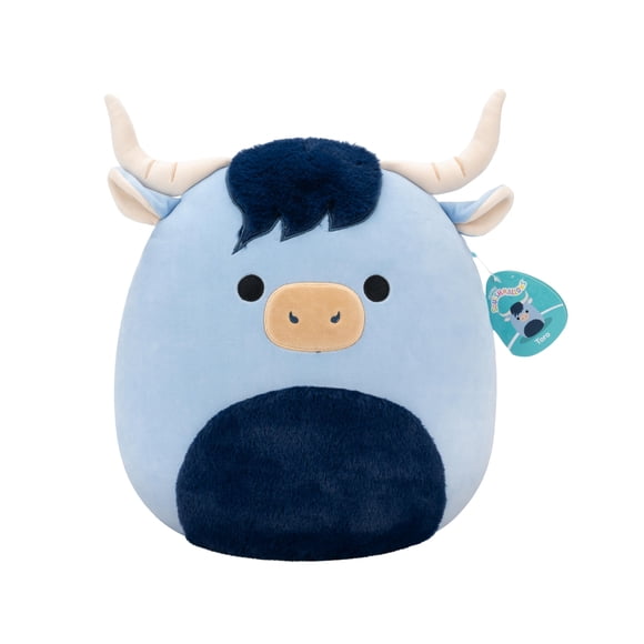 Malvaviscos de peluche Toro The Blue Highland Cow, 35 cm