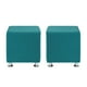 thumbnail image 1 of Set Pouf Cali 1c Felpa 12 Turquesa, 1 of 5