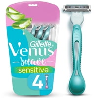 Máquina De Afeitar Mujer Gillette Suave Sensitive 4 Un Venus