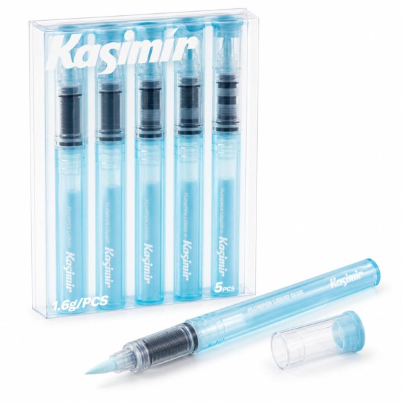 Bolígrafos de Pegamento Kasimir Pack de 5 con Punta de Pincel para Manualidades