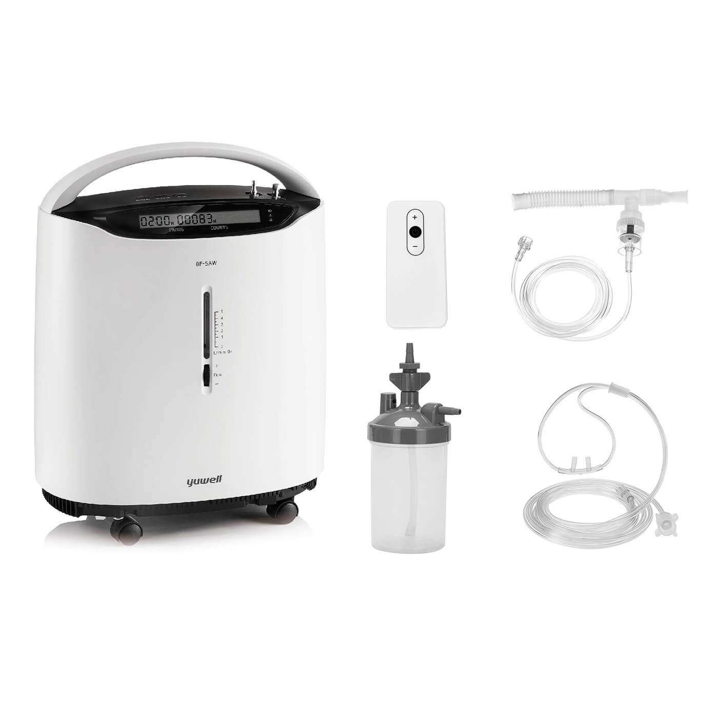 Topmedic - Concentrador De Oxígeno Portátil Yuwell Con Nebulizador 5 Litros X Min