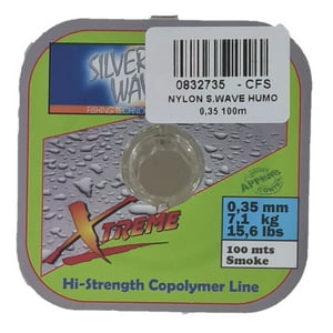 Silver Wave - Nylon De Pesca Humo 0,35Mm Resistenci7,1Kg Bobina 100Mts